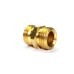 Brass Double Nipple Hex Adapter Male Connector Compression Fittings.